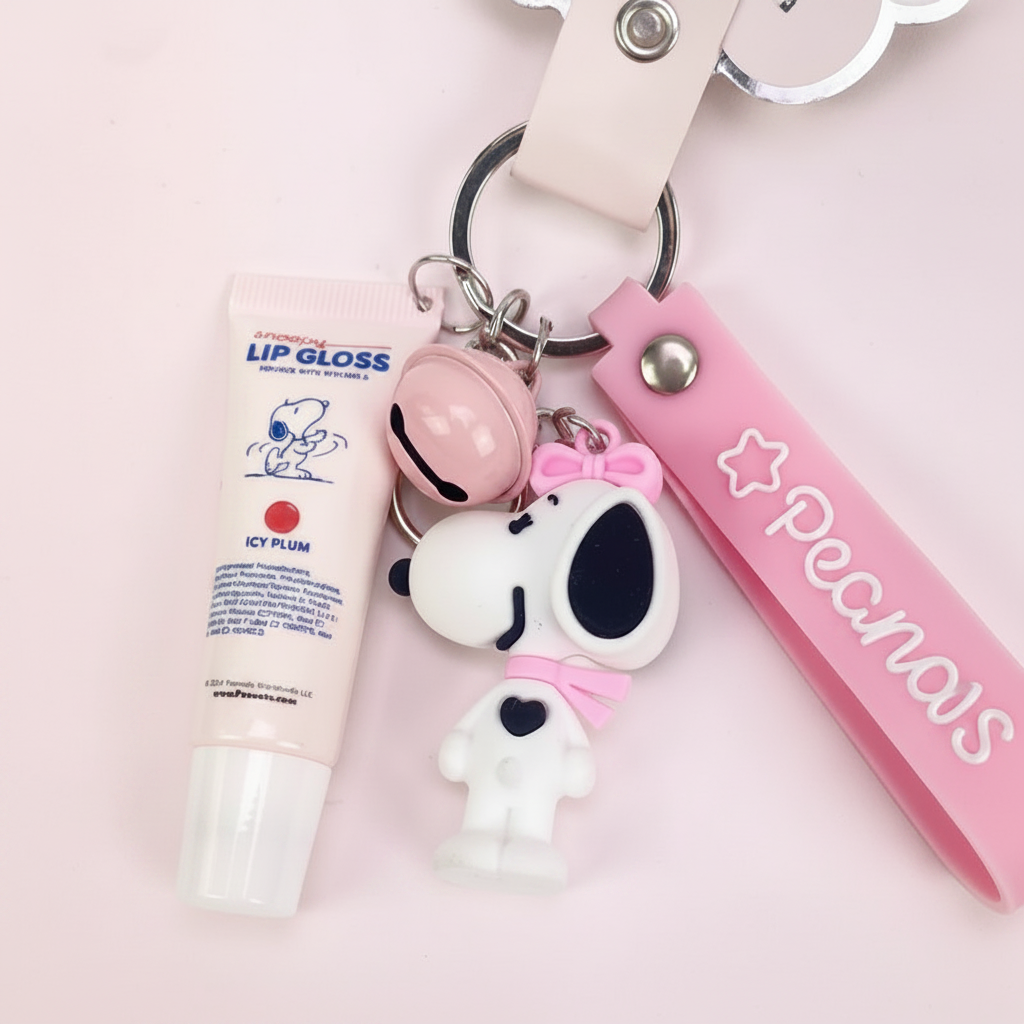 Celavi - Peanuts Lip Gloss with Keychain