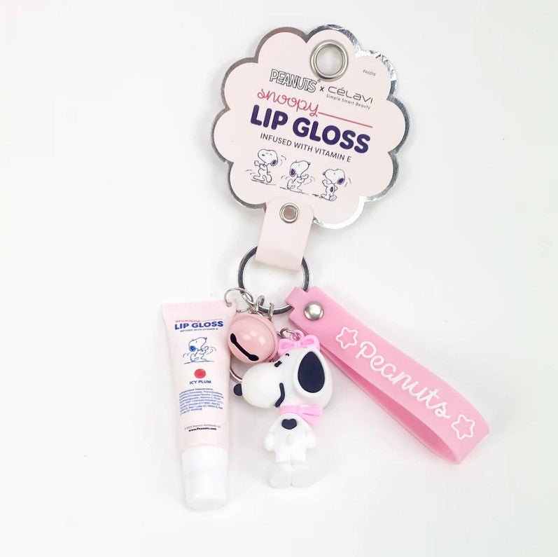 Celavi - Peanuts Lip Gloss with Keychain - TRUECOLOR WHOLESALE