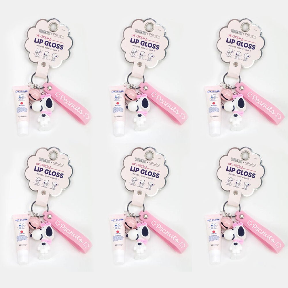 Celavi - Peanuts Lip Gloss with Keychain - TRUECOLOR WHOLESALE