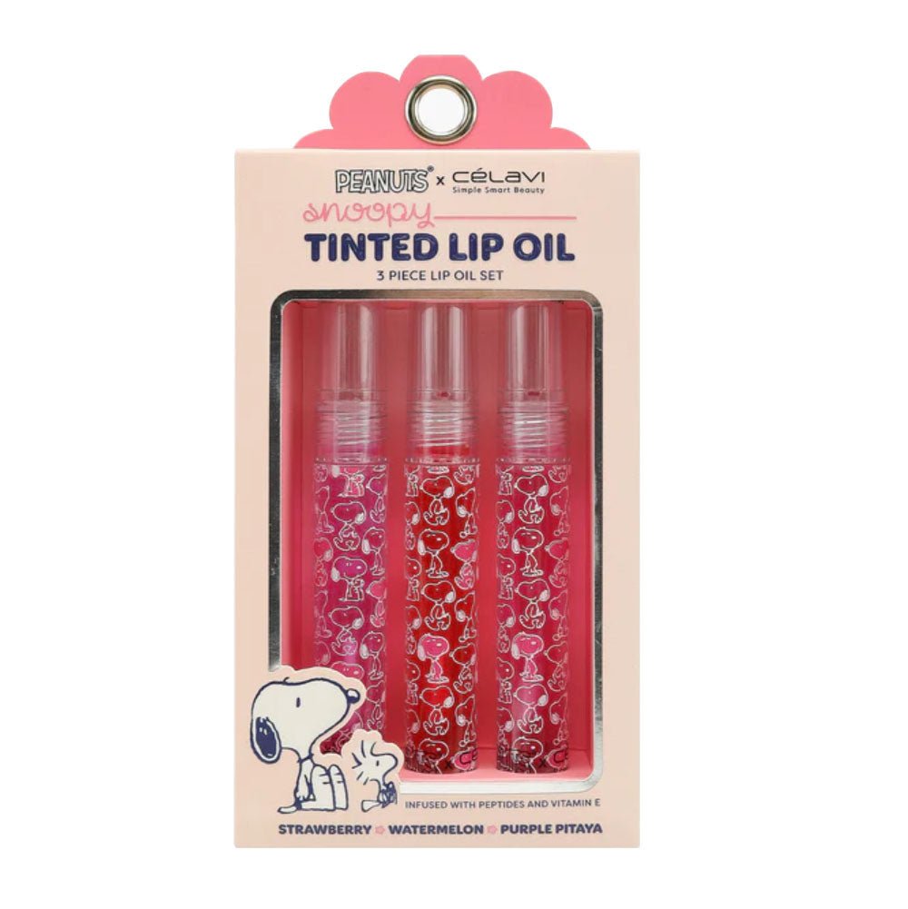 Celavi - Peanuts 3pc Tinted Lip Oils - TRUECOLOR WHOLESALE