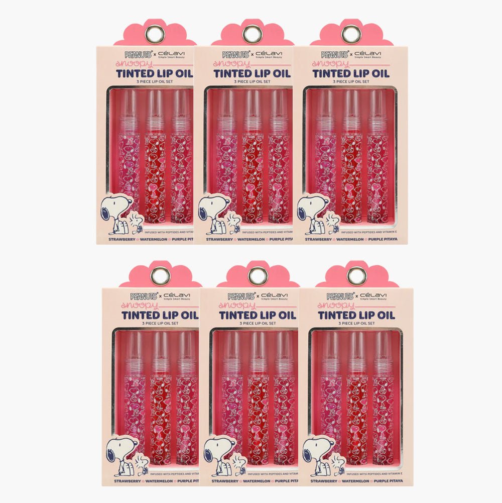 Celavi - Peanuts 3pc Tinted Lip Oils - TRUECOLOR WHOLESALE