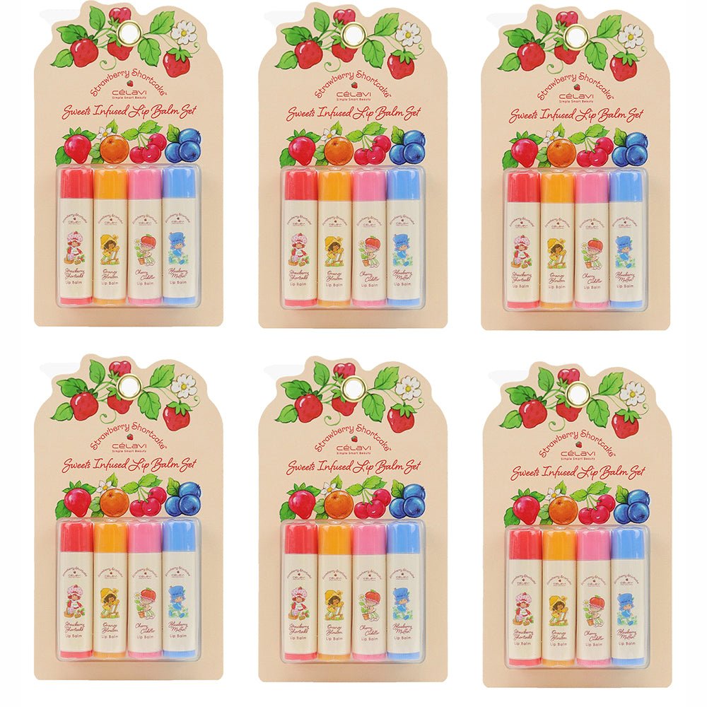 Celavi - Strawberry Shortcake Sweet Infused Lip Balm Set - TRUECOLOR WHOLESALE