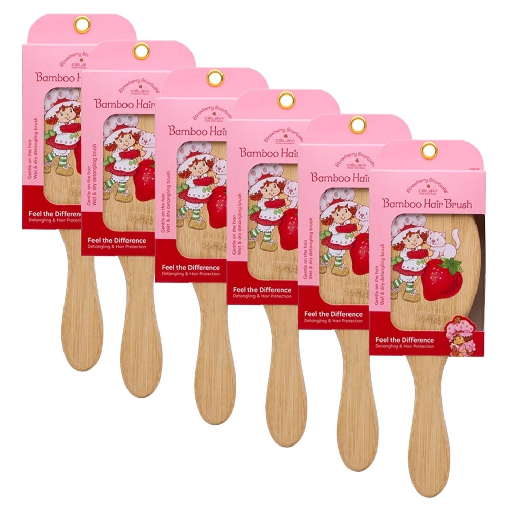 Celavi - Strawberry Shortcake Bamboo Hair Brush(W - D - 04) - TRUECOLOR WHOLESALE