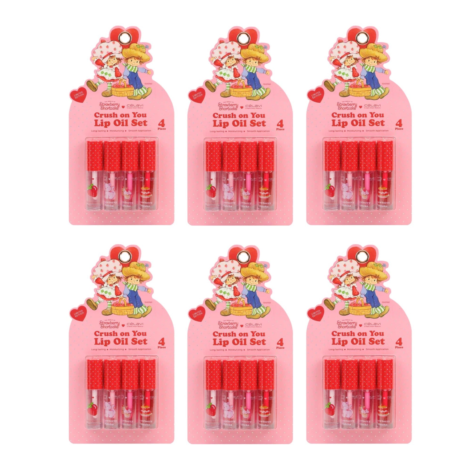 Celavi - Strawberry Shortcake 4PC Lip Oil Set - TRUECOLOR WHOLESALE