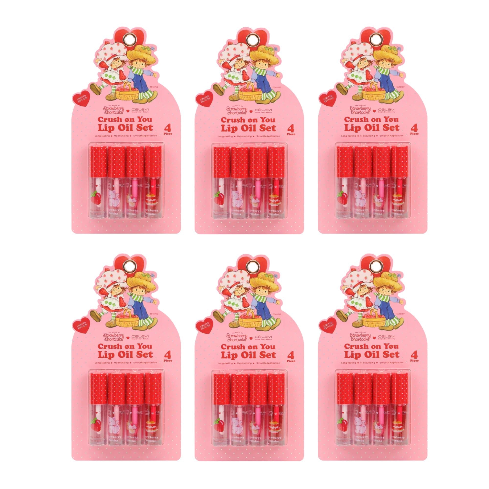 Celavi - Strawberry Shortcake 4PC Lip Oil Set - TRUECOLOR WHOLESALE