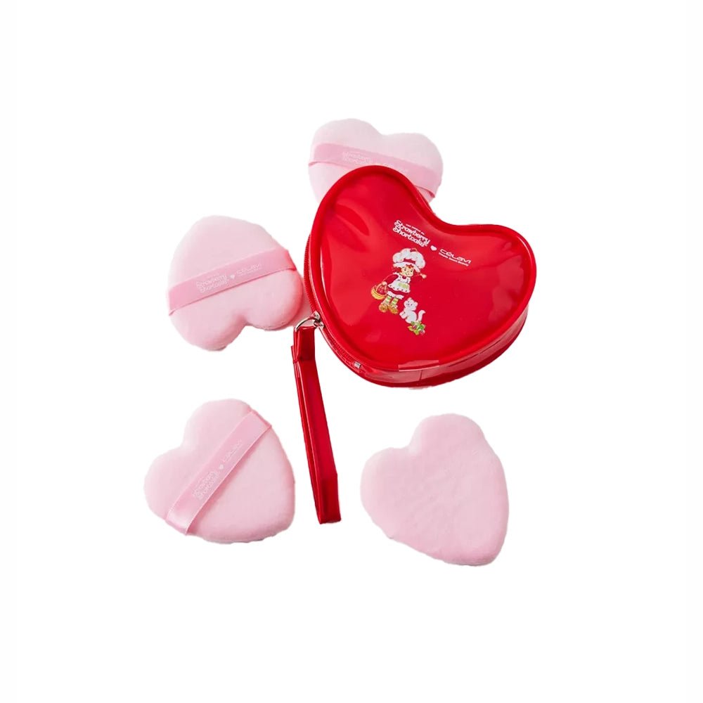 Celavi - Strawbery Cute Heart 4 Pc Puffs - TRUECOLOR WHOLESALE