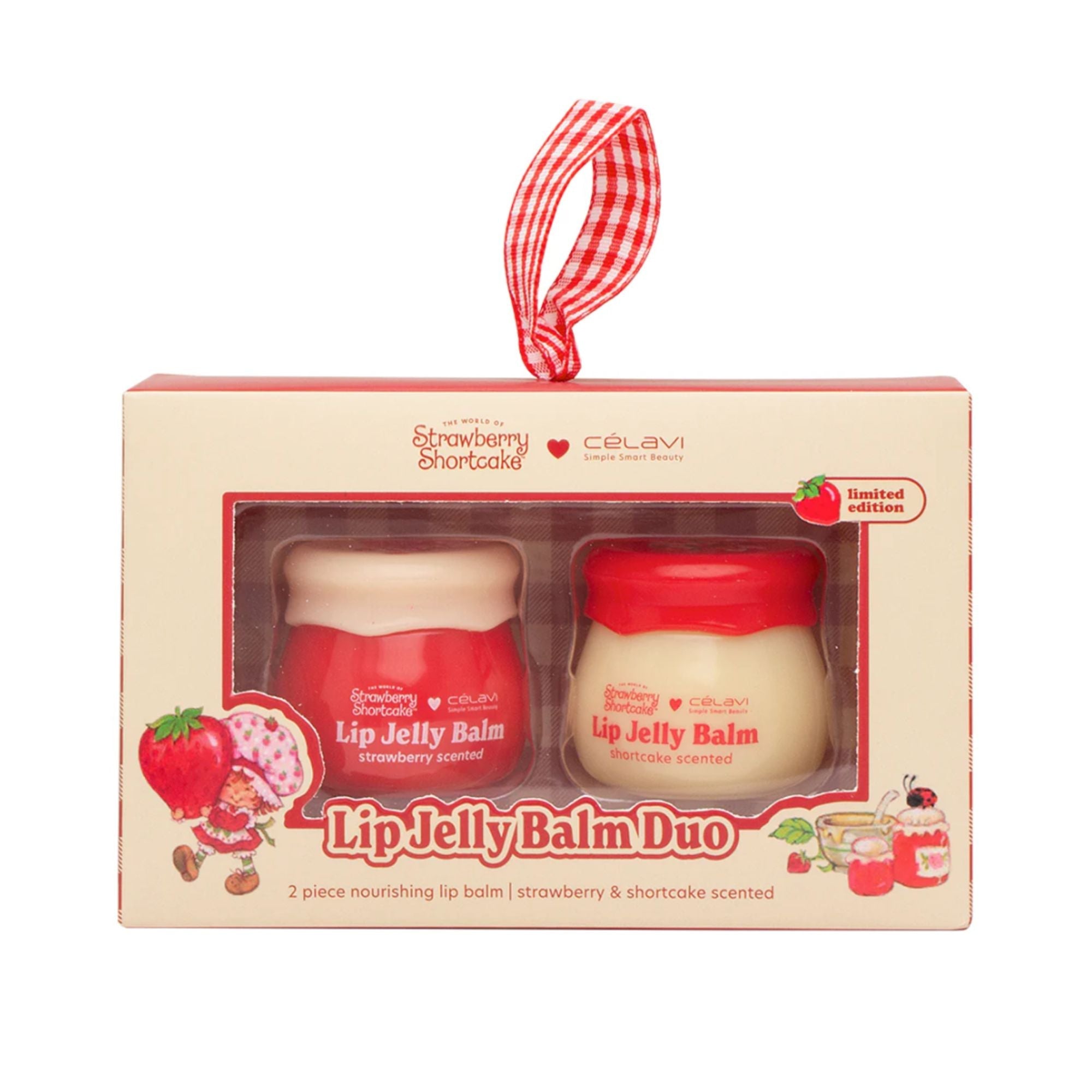 Celavi - Strawberry Shortcake 2pc Lip Jelly Balm Jars - TRUECOLOR WHOLESALE