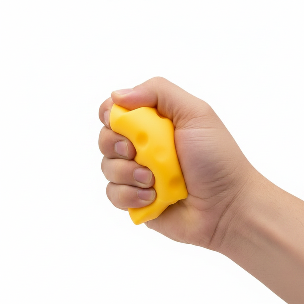 Jumbo Cheese Squishy Toy (11cm) – Slow-Rising Stress Relief Fidget Toy for Kids & Adults