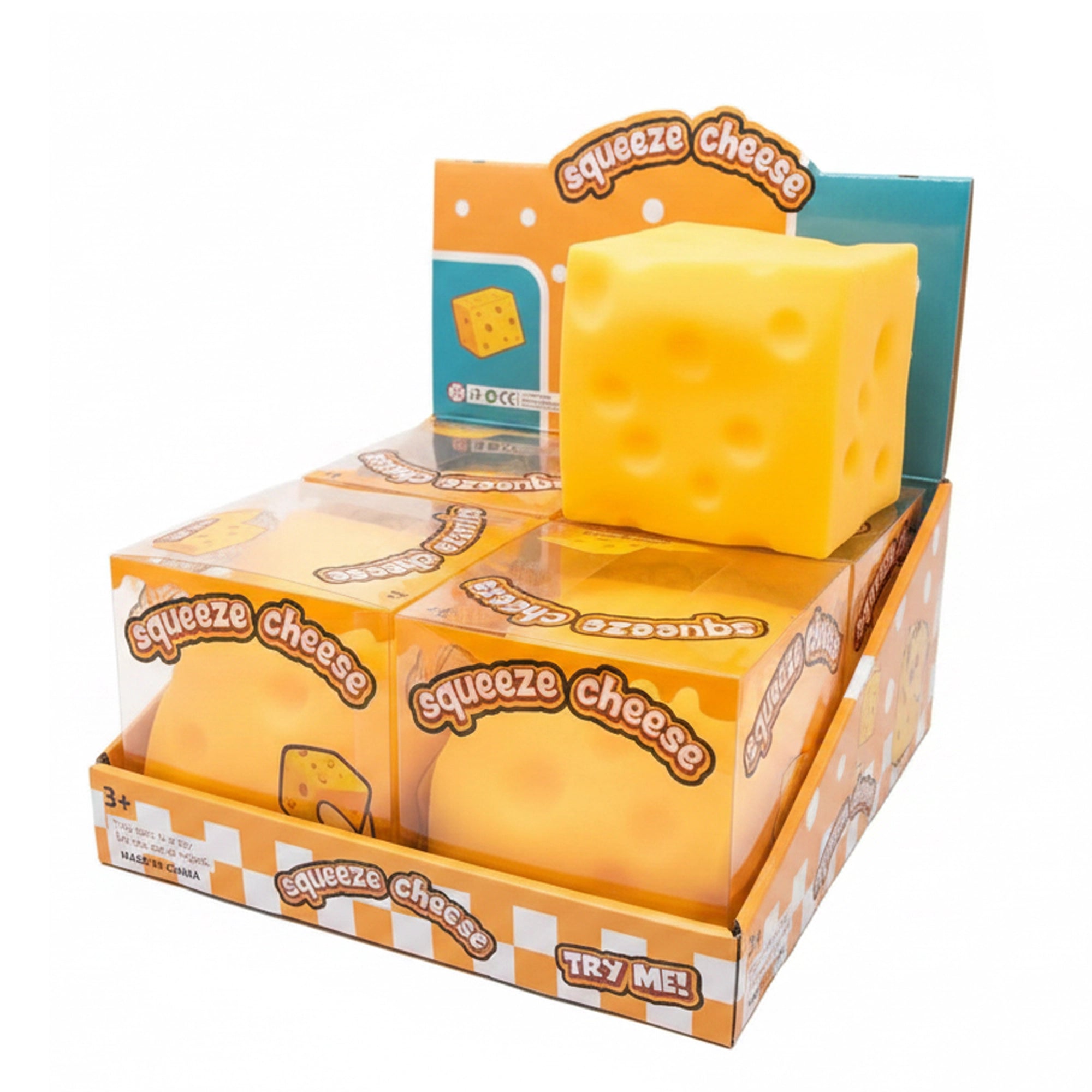 Jumbo Cheese Squishy Toy (11cm) – Slow-Rising Stress Relief Fidget Toy for Kids & Adults