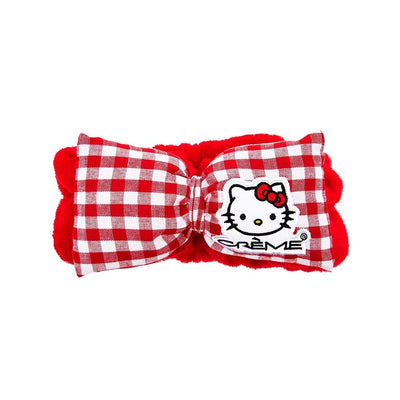 The Creme Shop - Hello Kitty Plush Spa Headband (Red Gingham) - TRUECOLOR WHOLESALE
