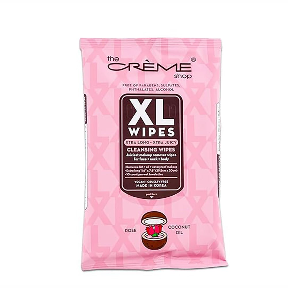 The Creme Shop - Cleansing Wipes Rose + Coconut Oil - TRUECOLOR WHOLESALE