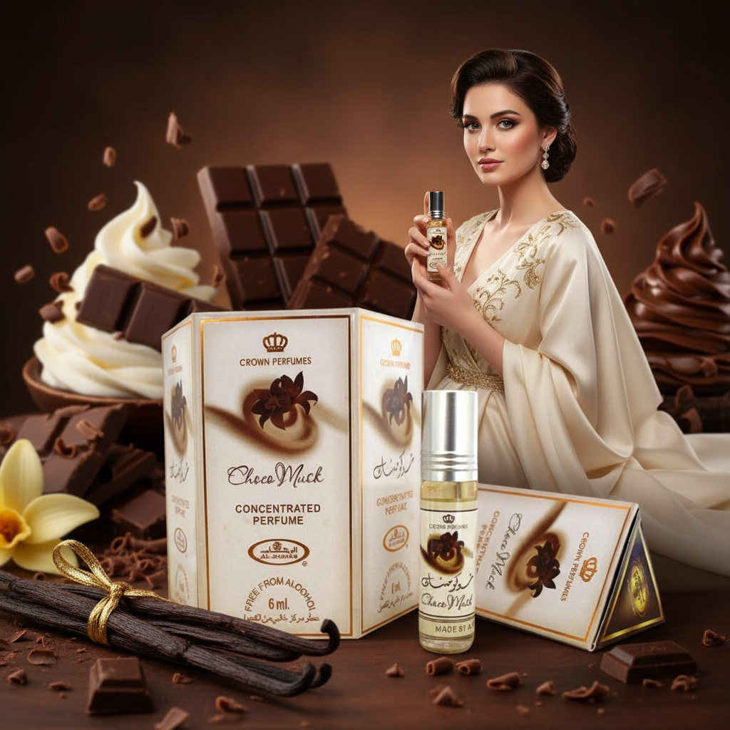 Al-Rehab Choco Musk Perfume Oil (Attar) - Vanilla & Chocolate Scent