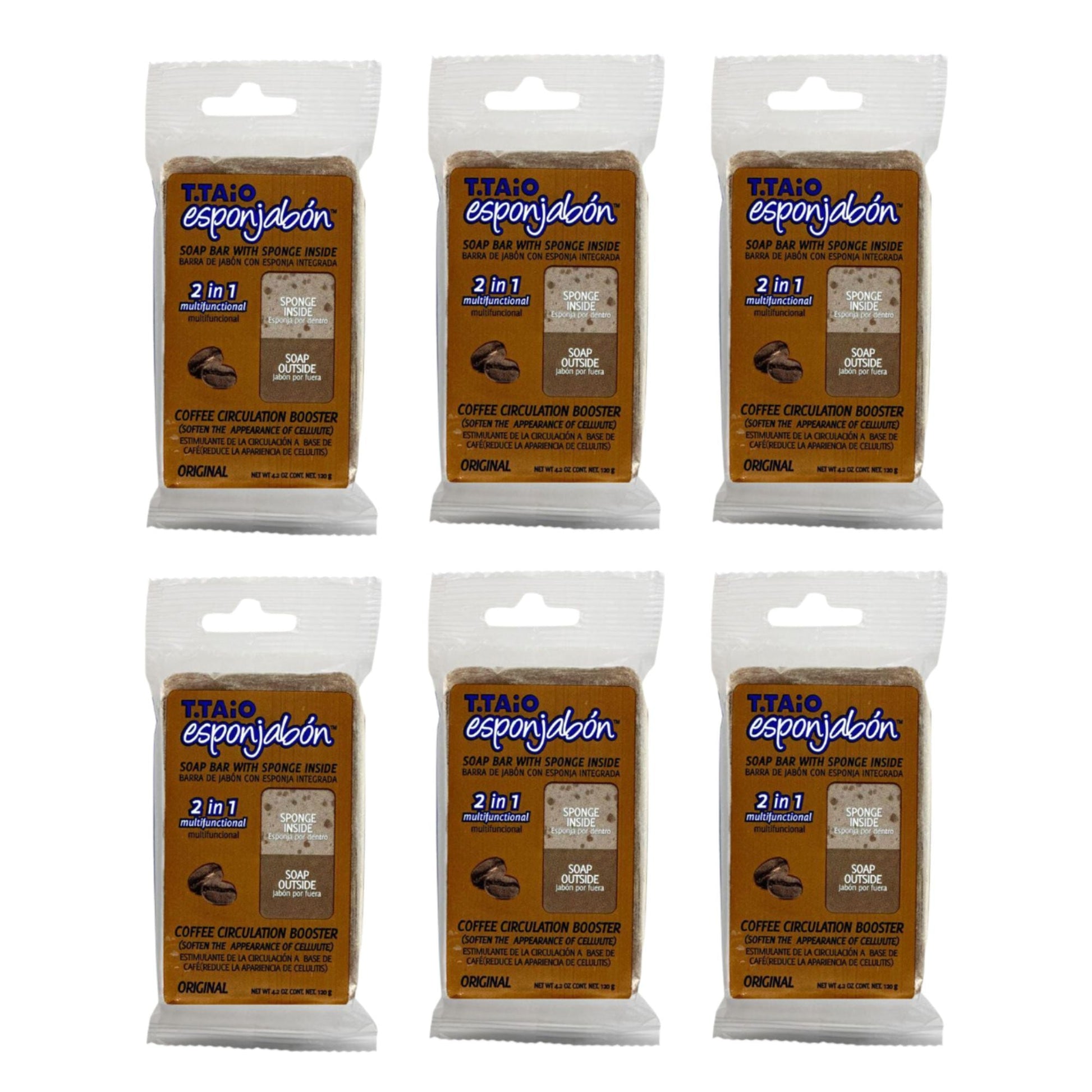 T.Taio Esponjabon Sponge Soap - COFFEE - TRUECOLOR WHOLESALE