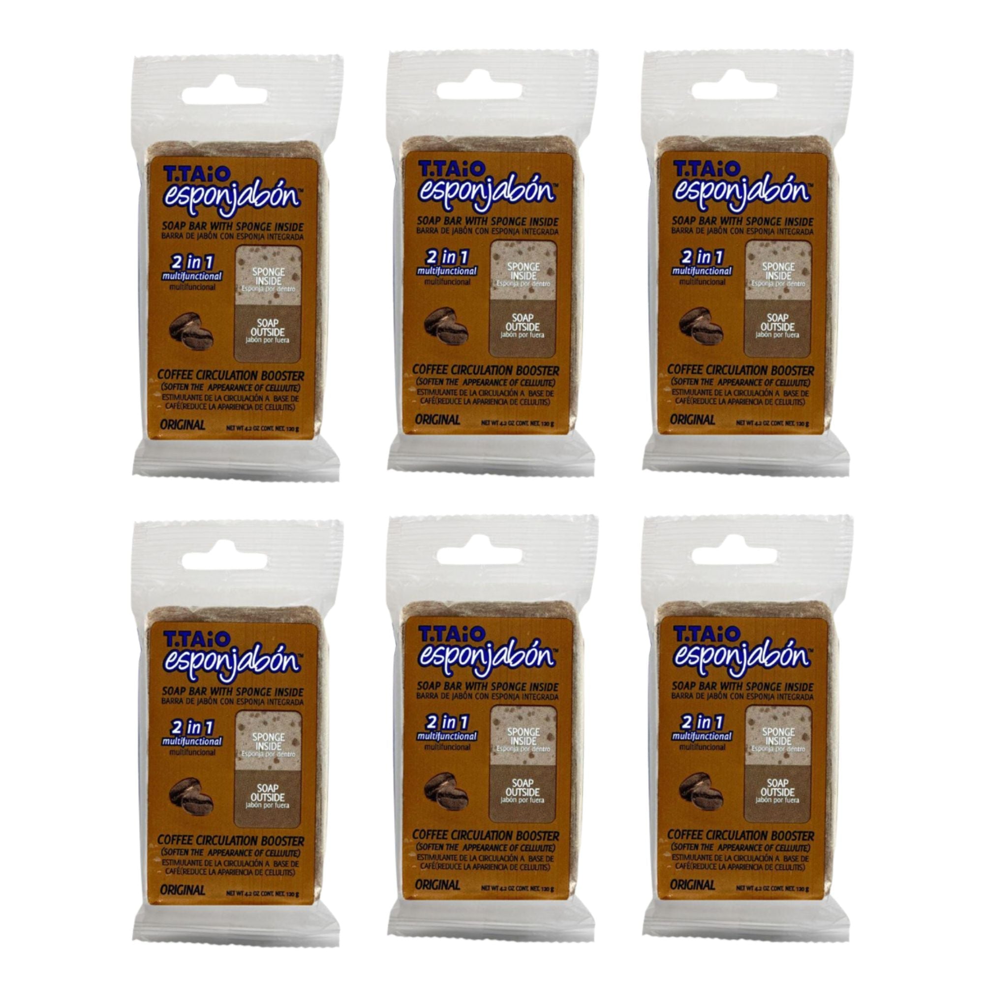 T.Taio Esponjabon Sponge Soap - COFFEE - TRUECOLOR WHOLESALE