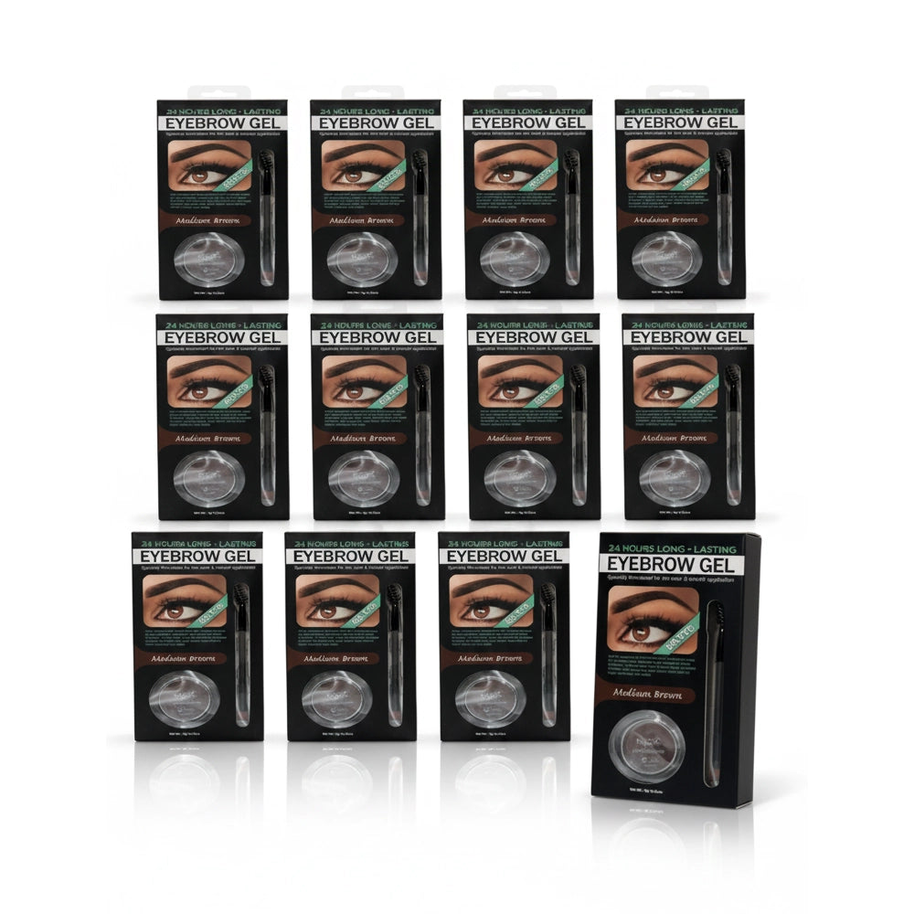 Magic Eyebrow Gel Kit - Medium Brown