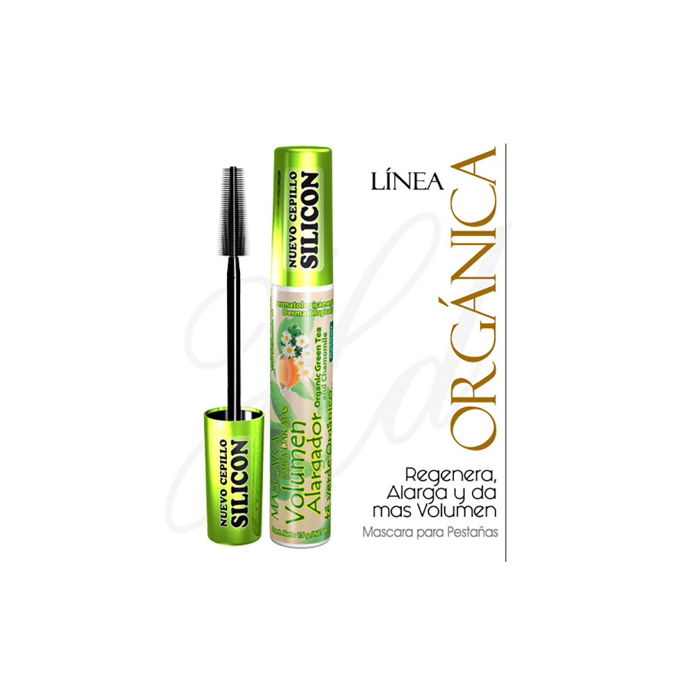 Hollywood - Mascara Volumen Alargador - Organic Green Tea and Chamomile - TRUECOLOR WHOLESALE