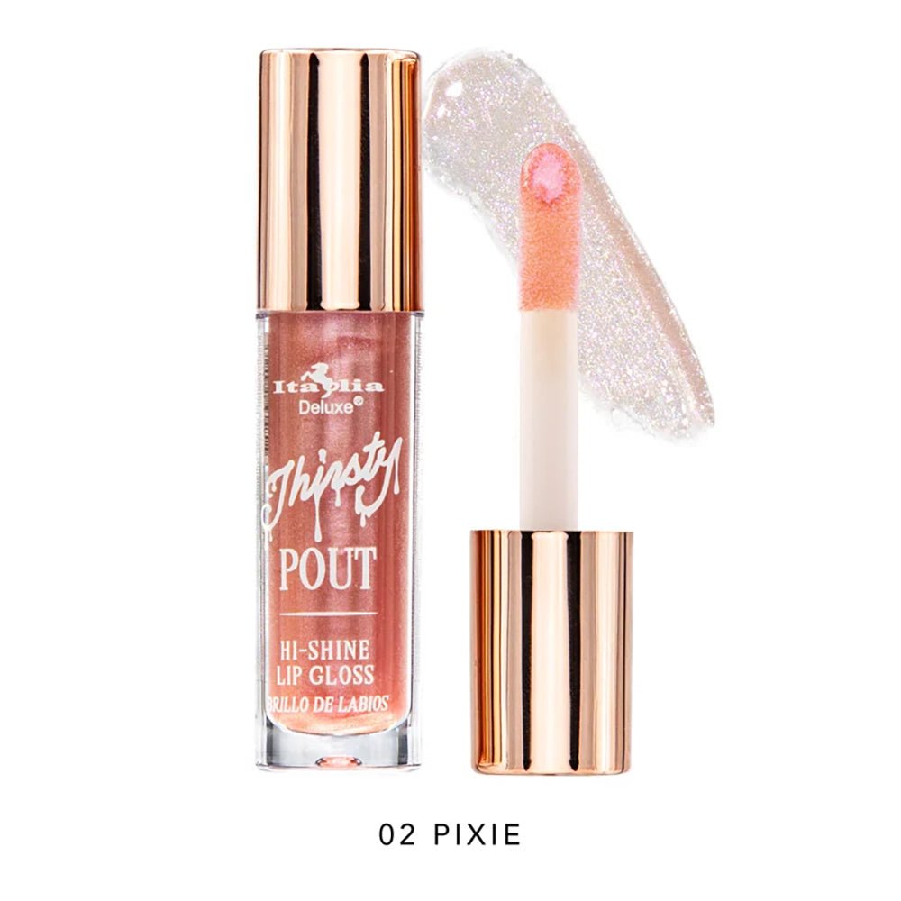 Italia Deluxe - Thirsty Pout Lip Gloss Set 4pcs - TRUECOLOR WHOLESALE