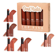 Italia Deluxe - Mousse Matte Lipstick - Top Five Set (7 options) - TRUECOLOR WHOLESALE