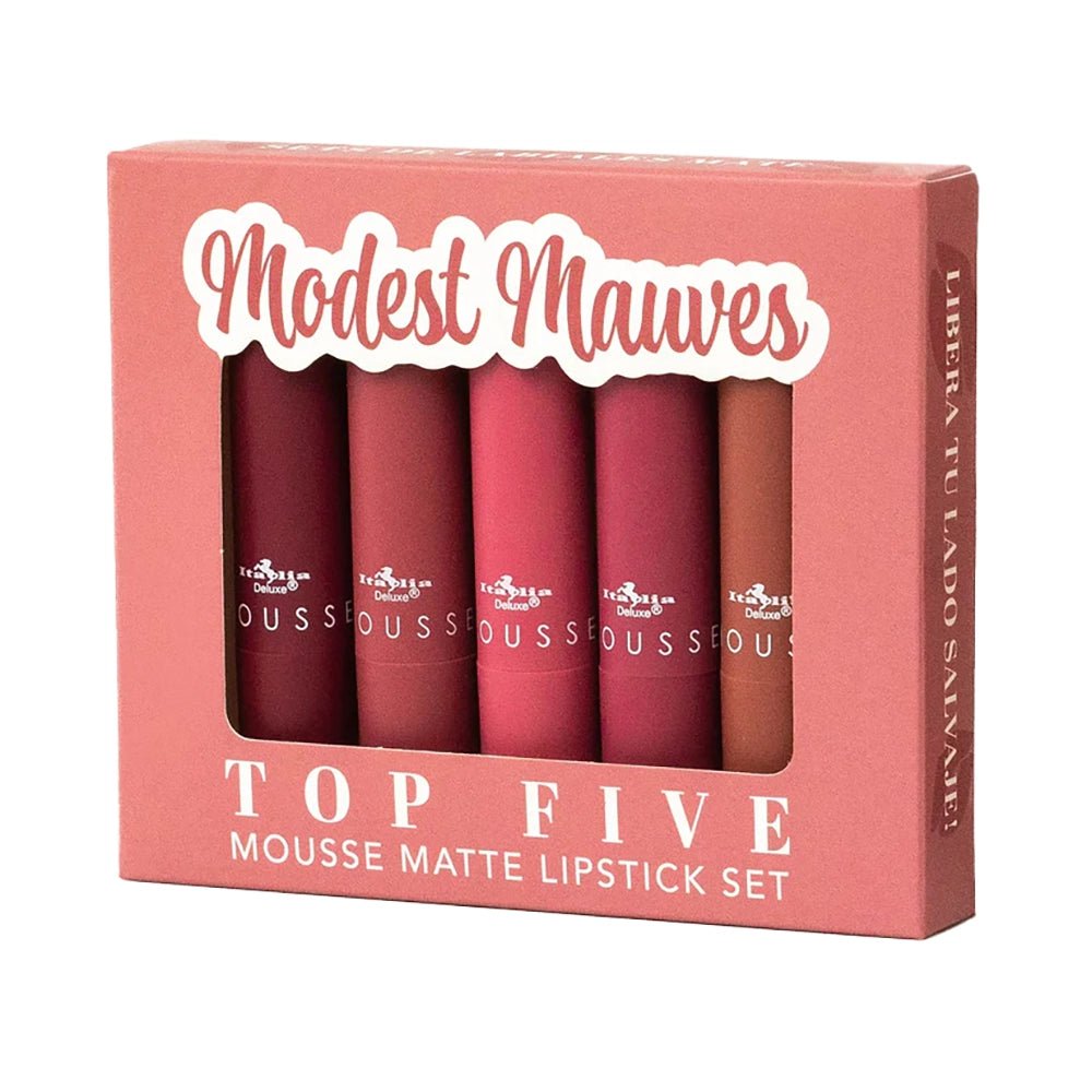 Italia Deluxe - Mousse Matte Lipstick - Top Five Set (7 options) - TRUECOLOR WHOLESALE
