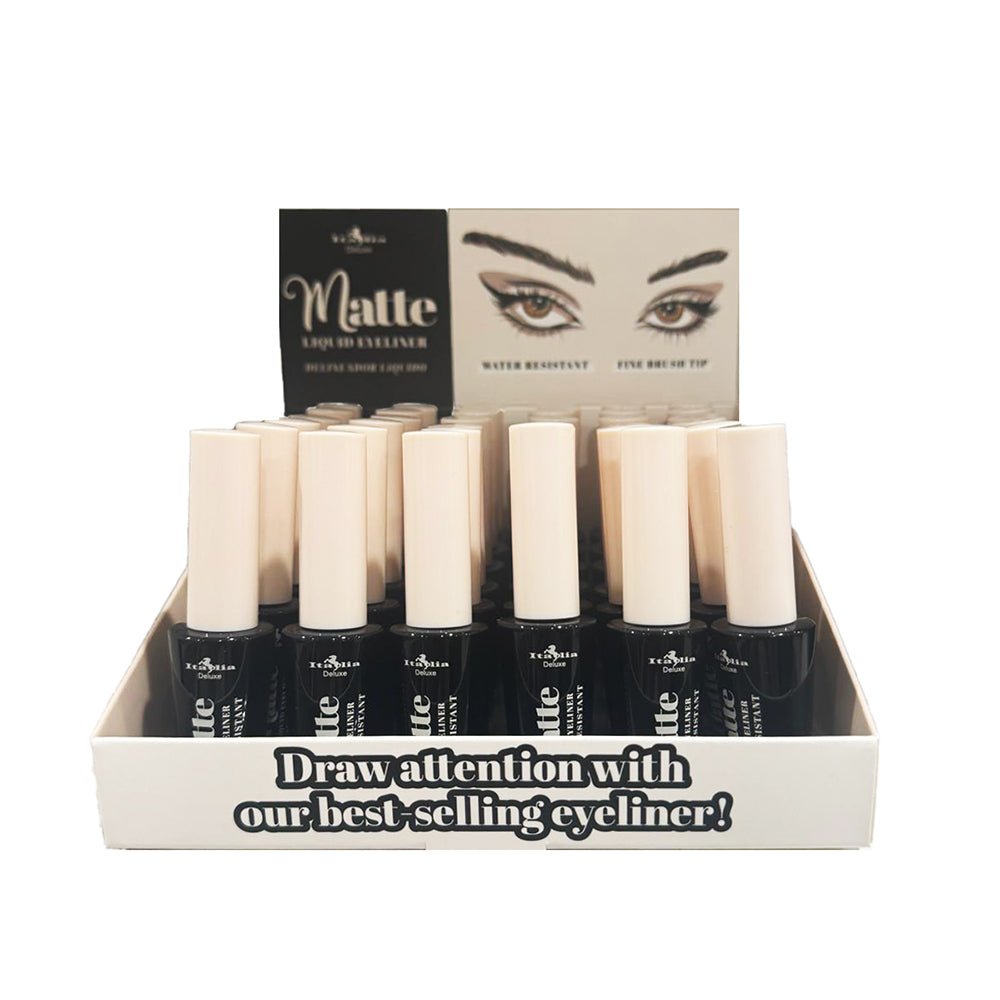 Italia Deluxe - Matte Black Liquid Eyeliner - TRUECOLOR WHOLESALE