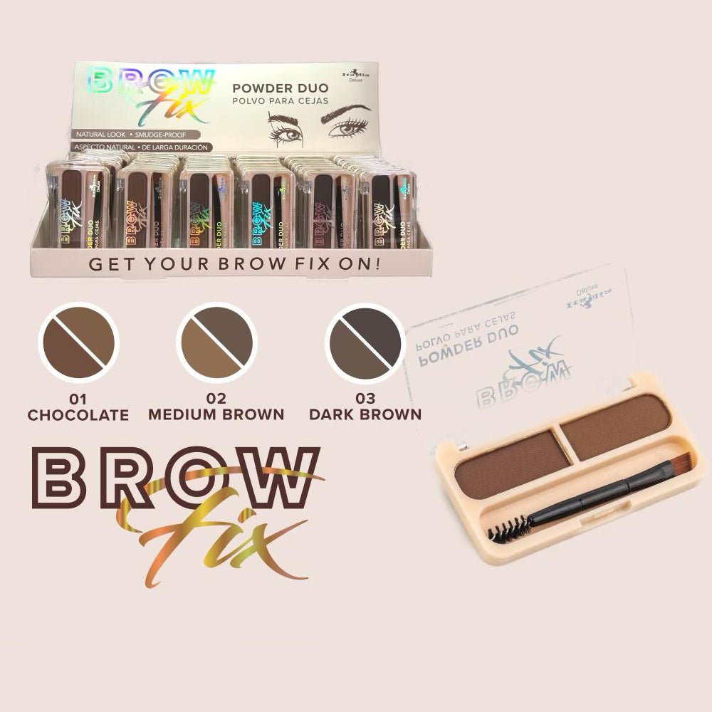 Italia Deluxe - Brow Fix Powder Duo - TRUECOLOR WHOLESALE
