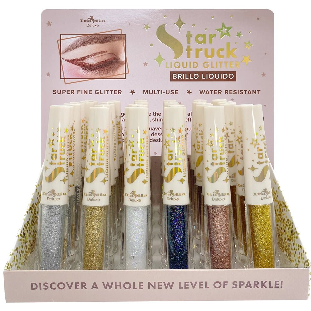 Italia Deluxe - Star Struck Liquid Glitter Eyeliner Assorted (GL261) - TRUECOLOR WHOLESALE