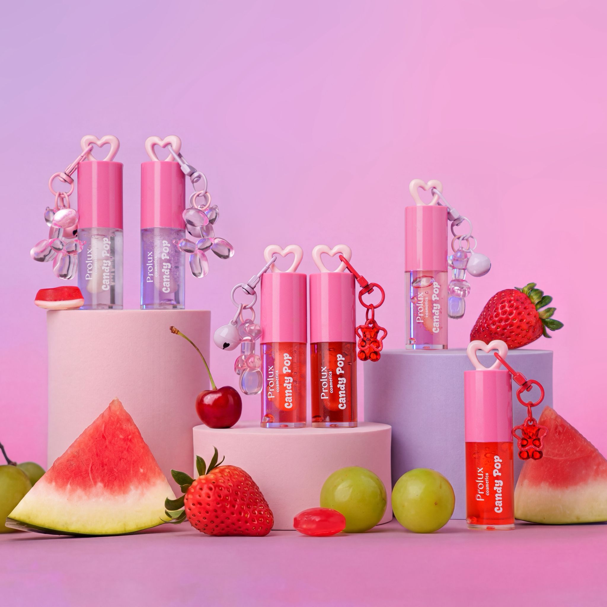 Prolux - Candy Pop Scented Lip Gloss with Balloon Animal Charm
