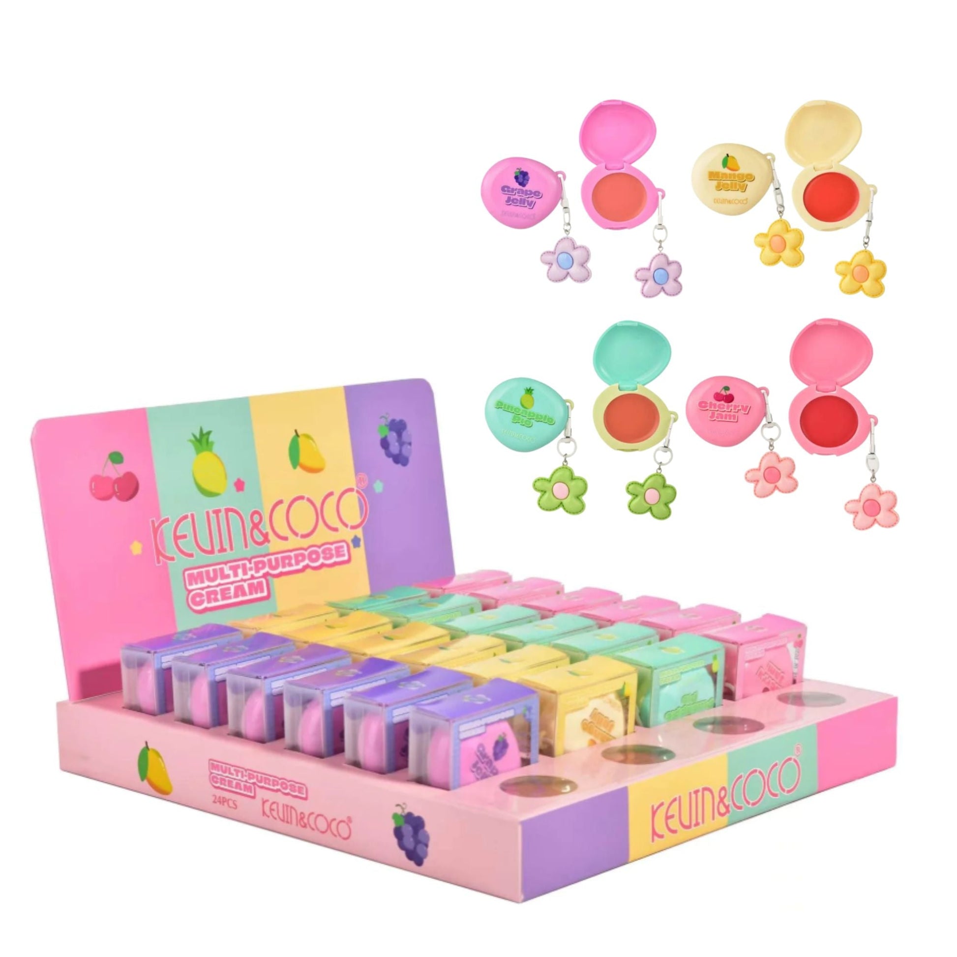 Kevin&Coco - Fruit Fiesta Creamy Blush & Lip Tint Balm - TRUECOLOR WHOLESALE