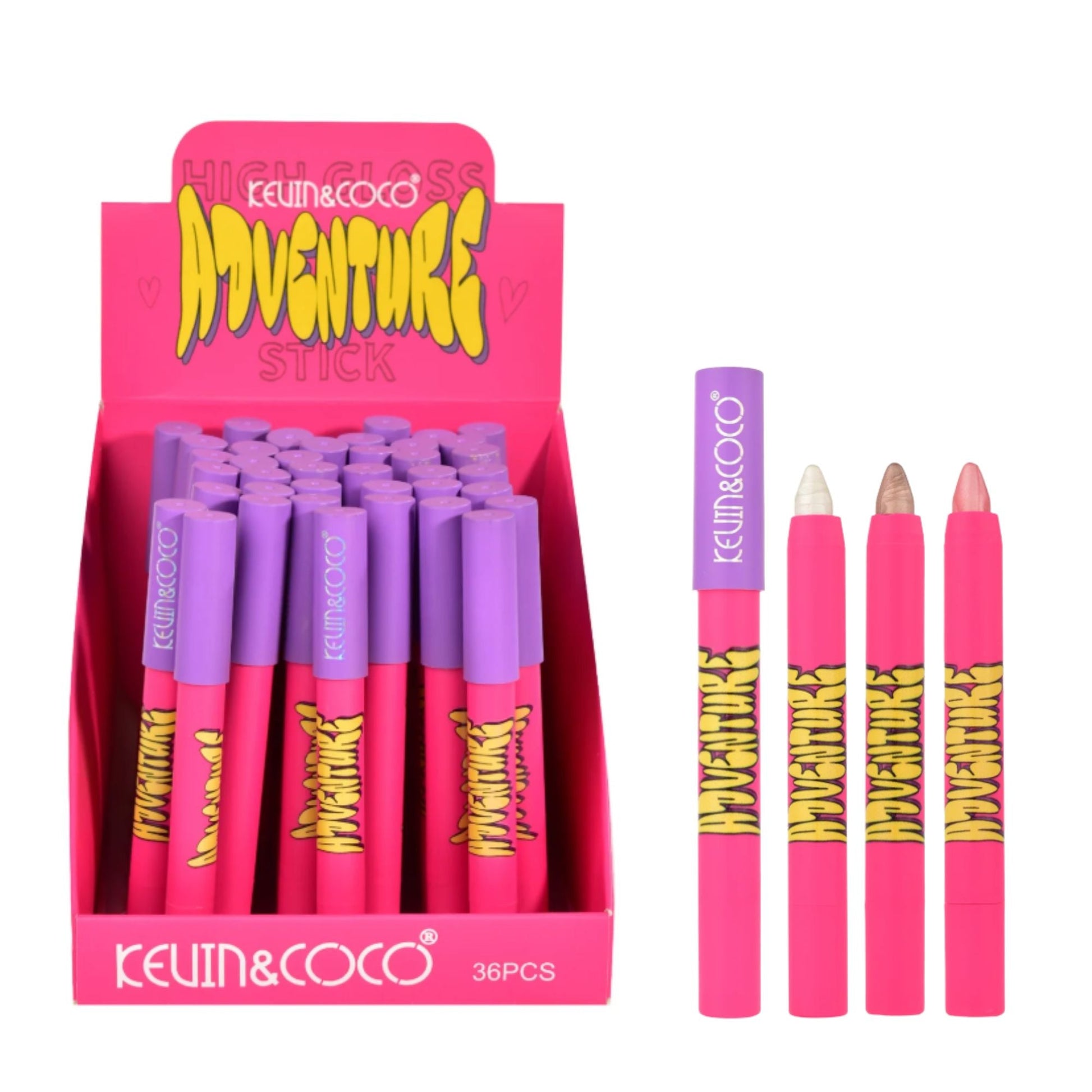 Kevin&Coco - Summer Dopamine Highlighter Stick - 3 Colors - TRUECOLOR WHOLESALE