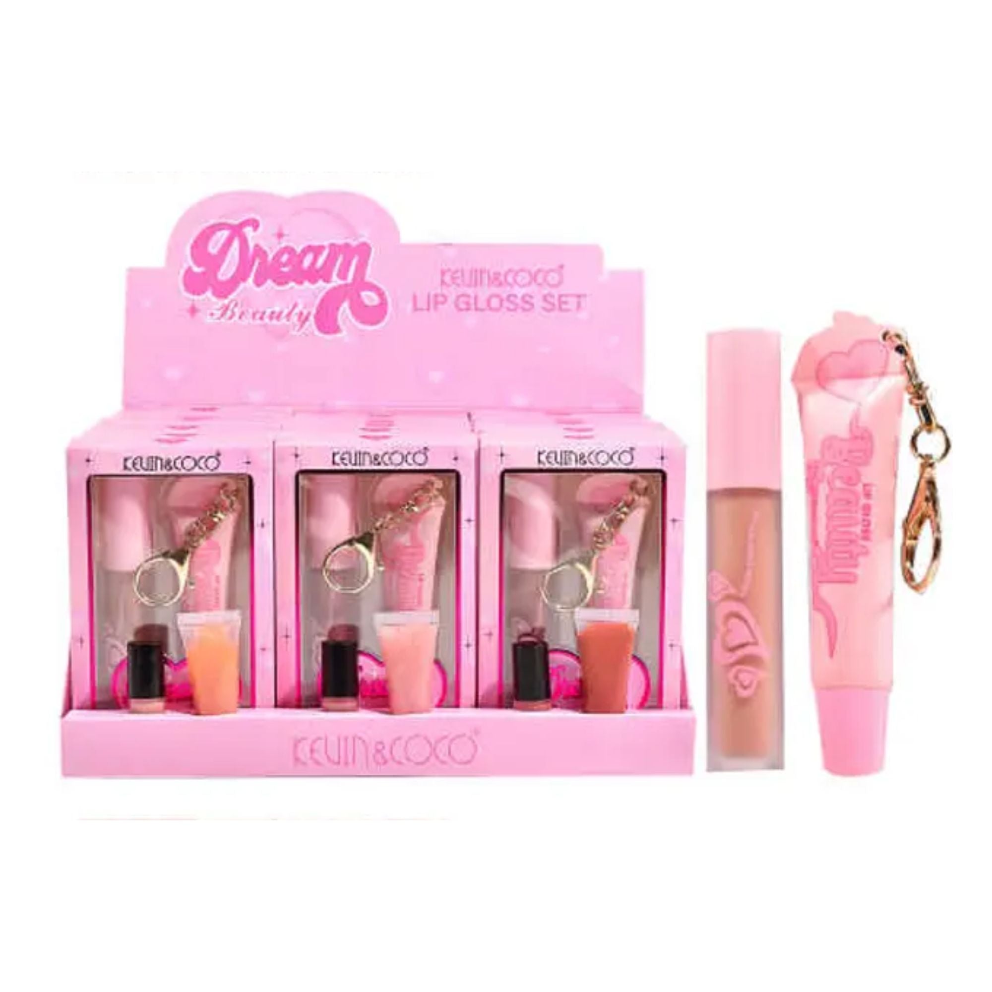 Kevin&Coco - 2PC Keychain Lip Set - TRUECOLOR WHOLESALE