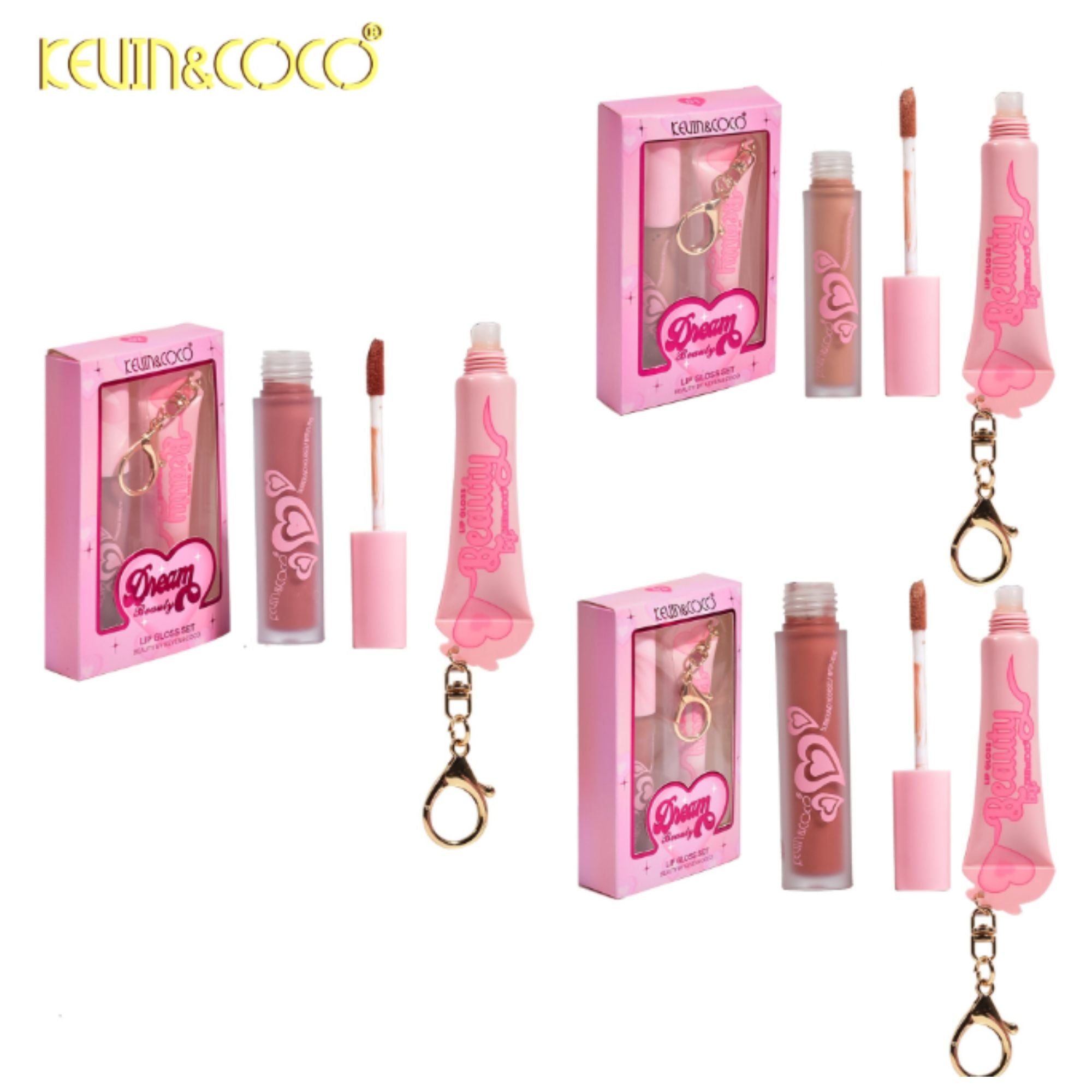 Kevin&Coco - 2PC Keychain Lip Set - TRUECOLOR WHOLESALE