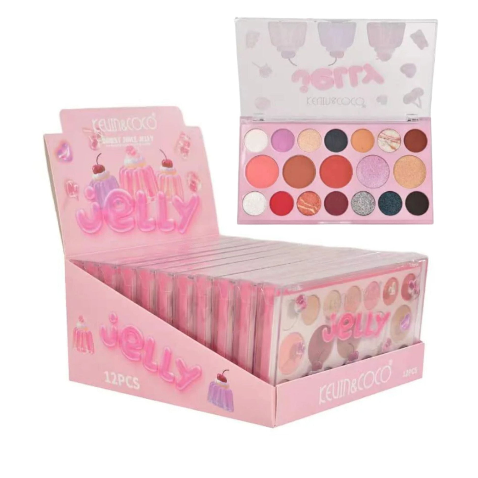 Kevin&Coco - Juicy Jelly 19 - Color Eyeshadow Palette - Purple - TRUECOLOR WHOLESALE