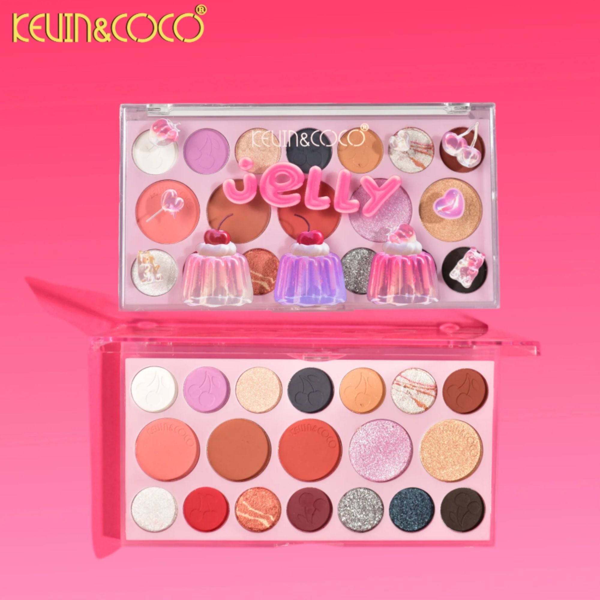 Kevin&Coco - Juicy Jelly 19 - Color Eyeshadow Palette - Purple - TRUECOLOR WHOLESALE