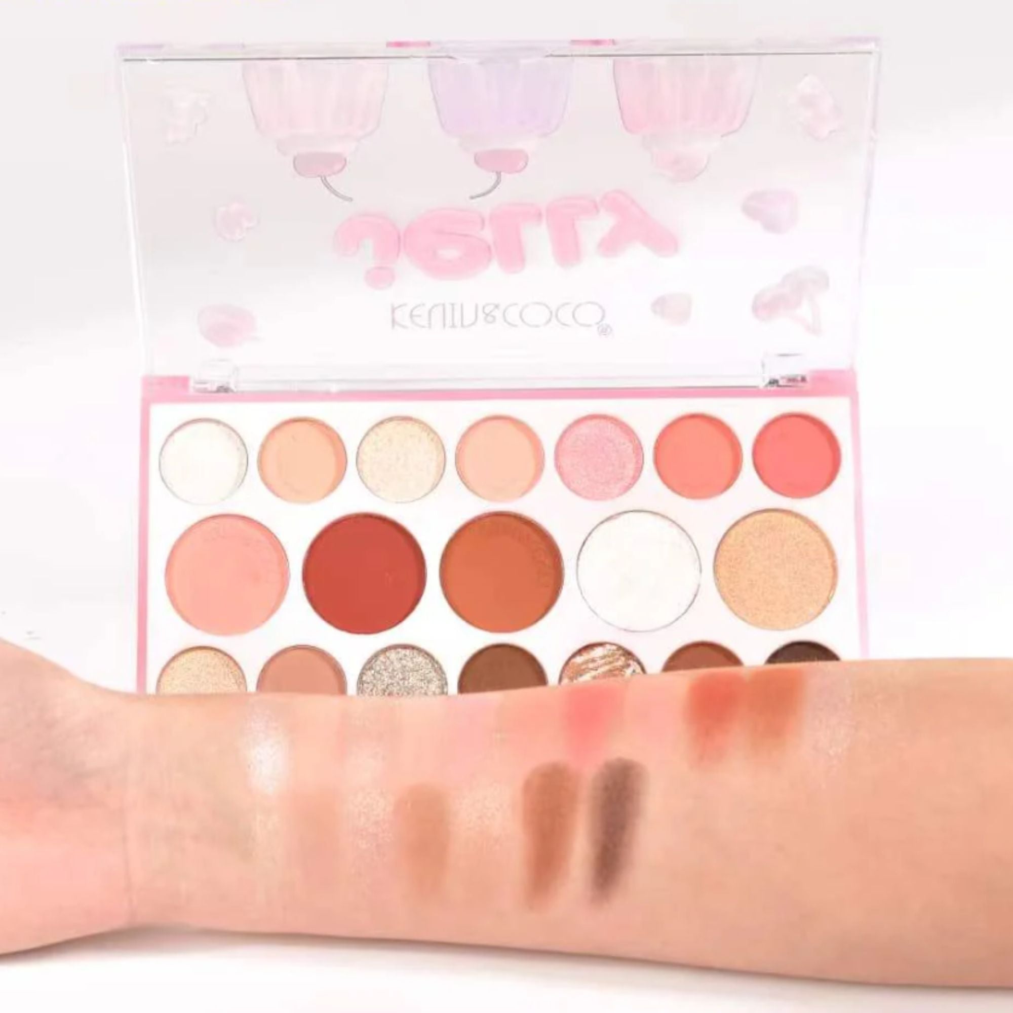 Kevin&Coco - Juicy Jelly 19 - Color Eyeshadow Palette - Brown - TRUECOLOR WHOLESALE