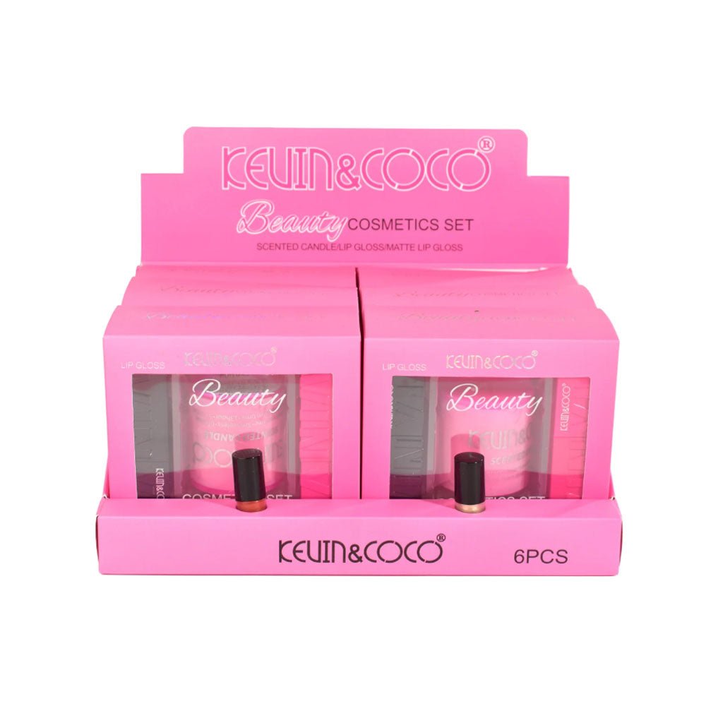 Kevin&Coco - 3pc Lip Gloss + Candle Set - TRUECOLOR WHOLESALE