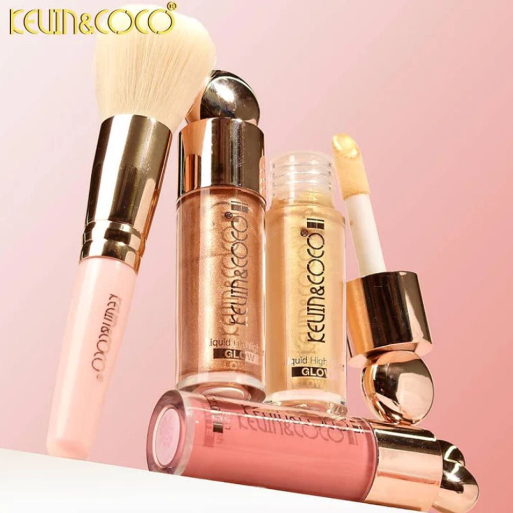 Kevin&Coco - Cheek Glow Highlight + Blush + Brush Set - TRUECOLOR WHOLESALE
