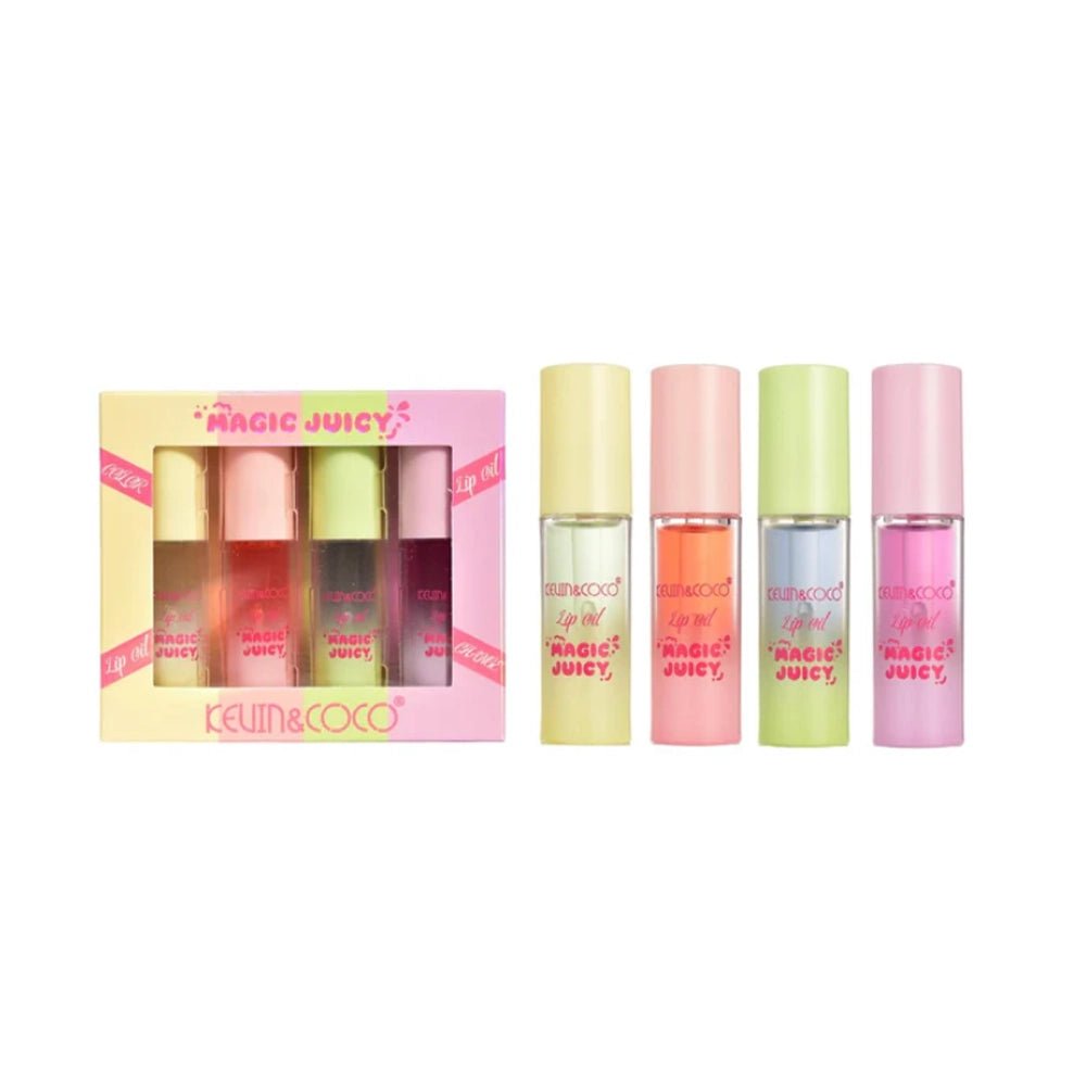 Kevin&Coco - 4PC Lip Oil Set - TRUECOLOR WHOLESALE