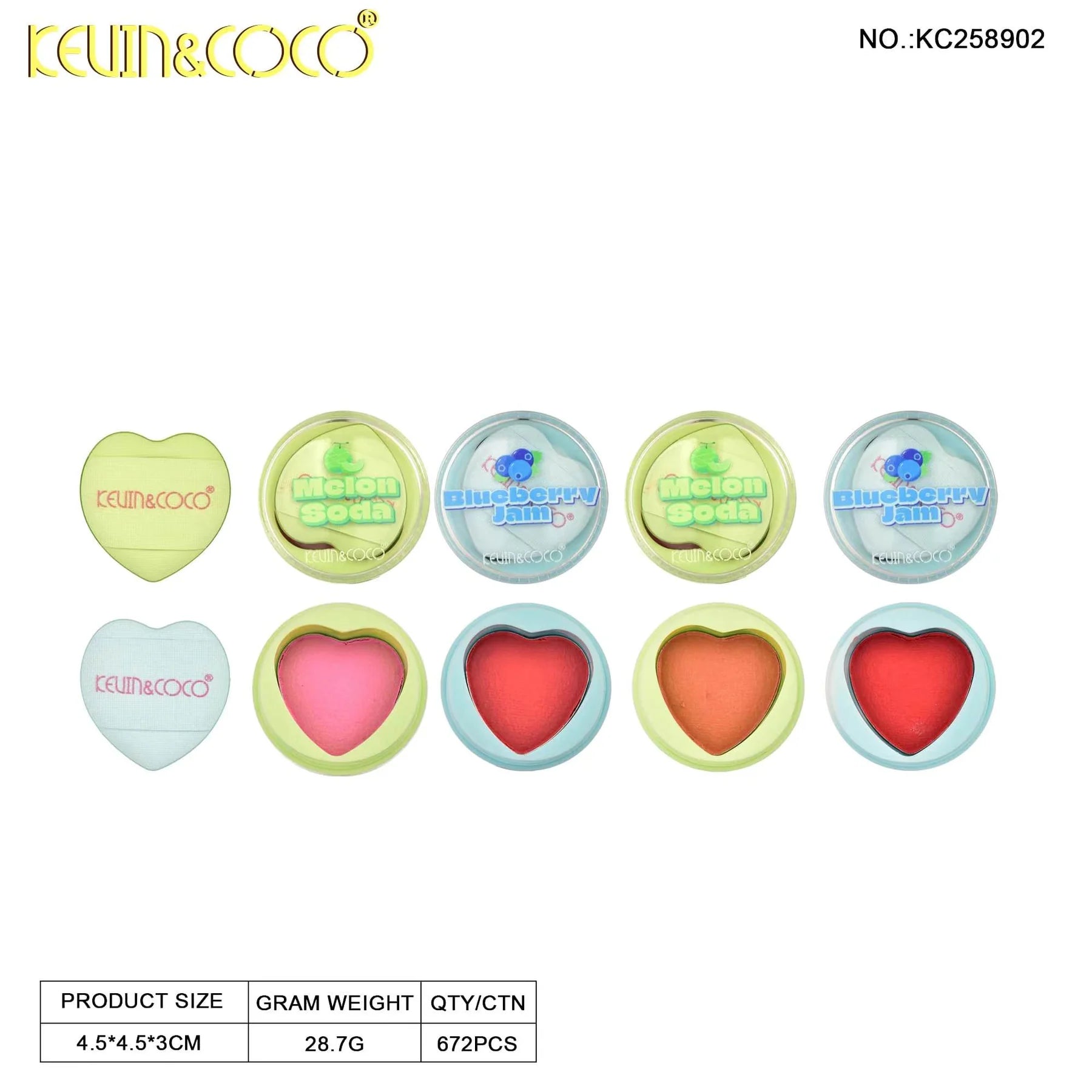 Kevin&Coco - Mouse Blush Cream Fruit Fiesta Blush - TRUECOLOR WHOLESALE