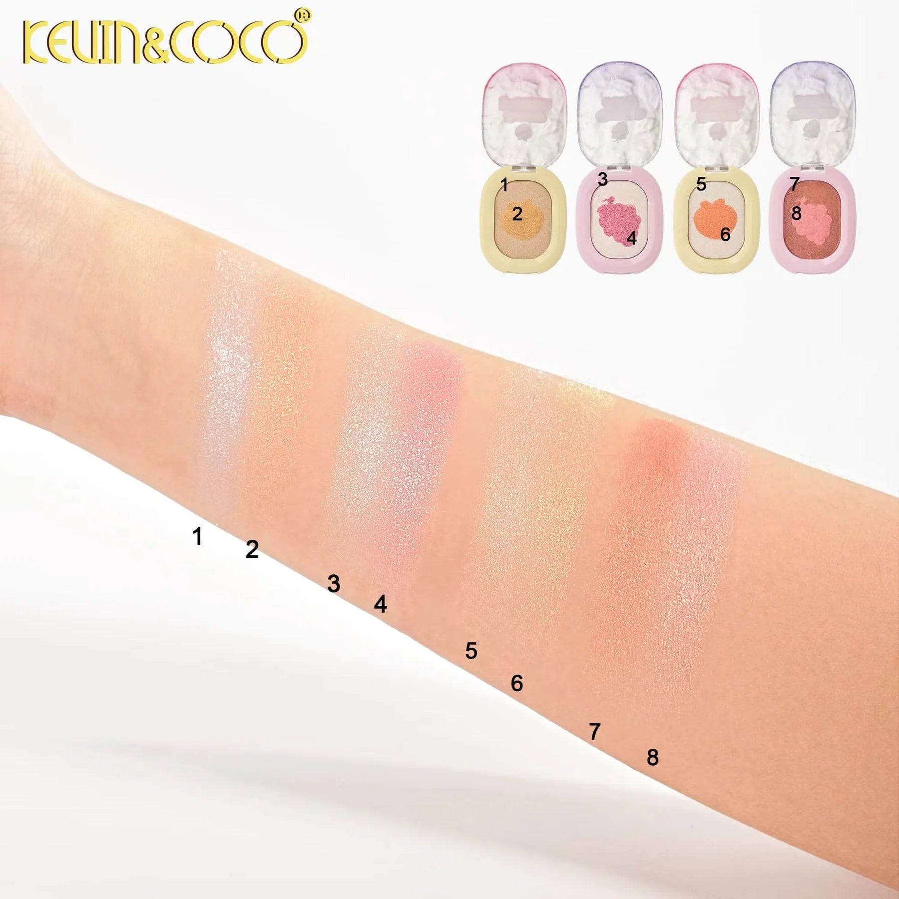 Kevin&Coco - Diamond Highlight Fruit Fiesta Highlighter - TRUECOLOR WHOLESALE