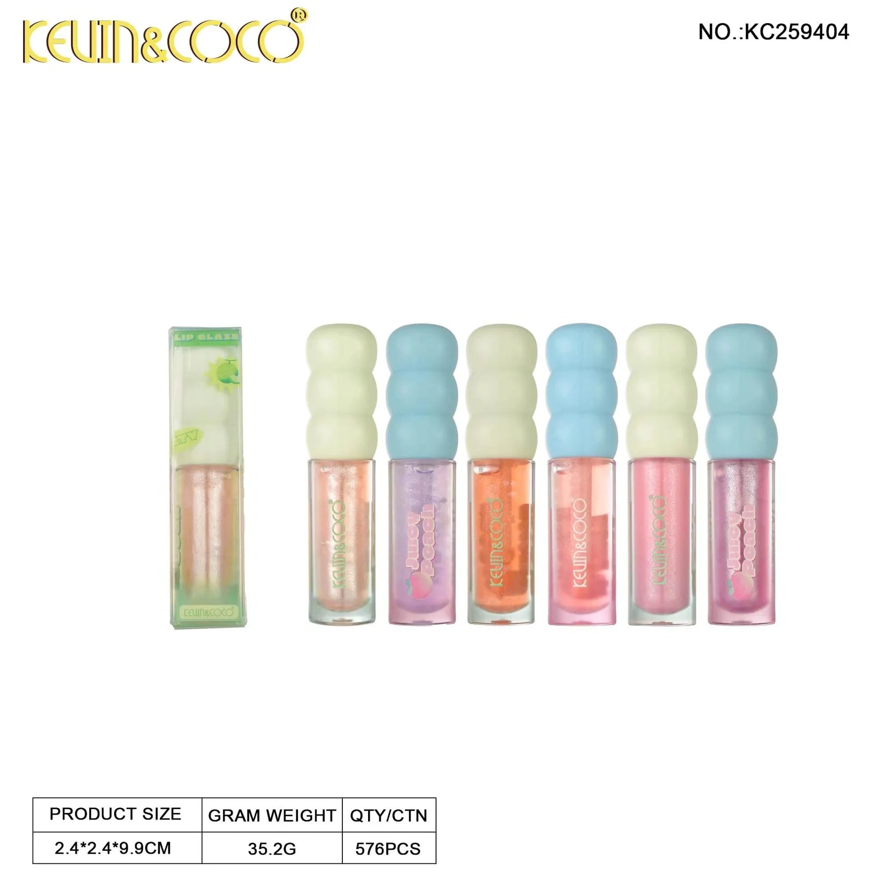 Kevin&Coco - Fruit Fiesta Lip Gloss - TRUECOLOR WHOLESALE