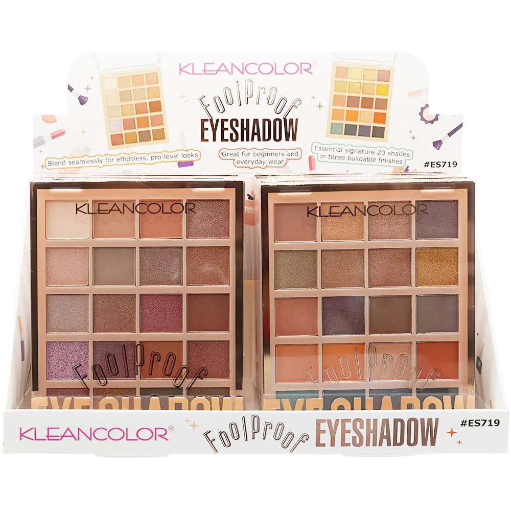 Kleancolor - FoolProof Eyeshadow Palette - TRUECOLOR WHOLESALE
