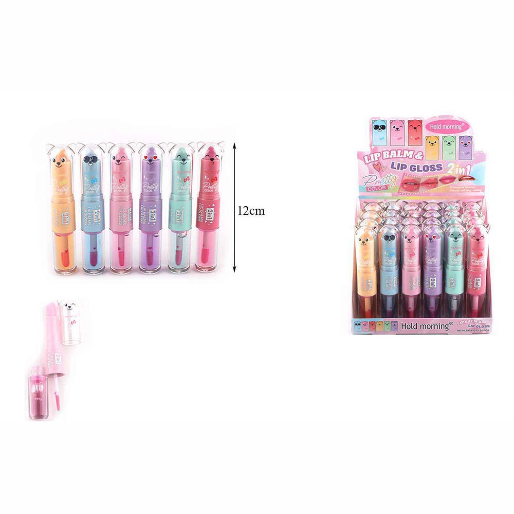 Pretty Animals 2 And 1 Lip Gloss - (HL5839) W - A - 02 - TRUECOLOR WHOLESALE