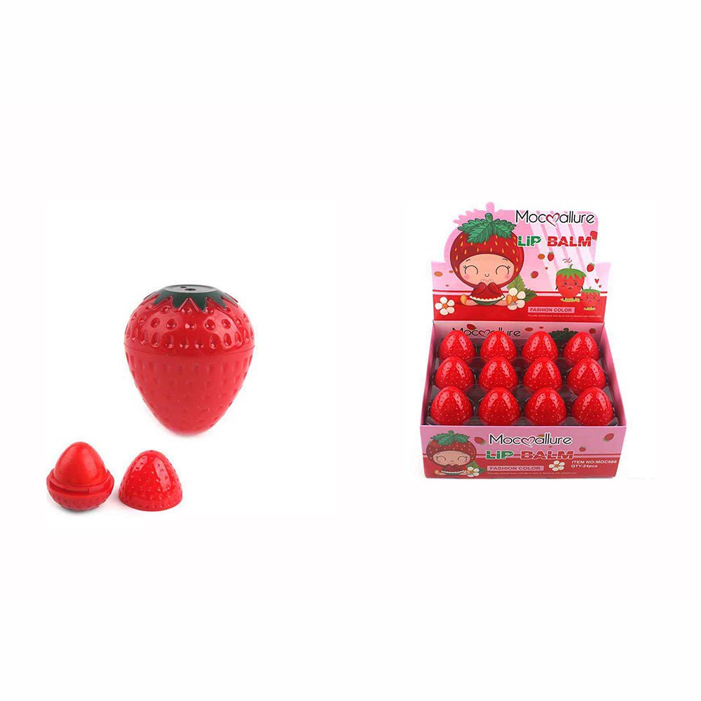 Cute Strawberry Lip Bam (MOC666) W - A - 01 - TRUECOLOR WHOLESALE