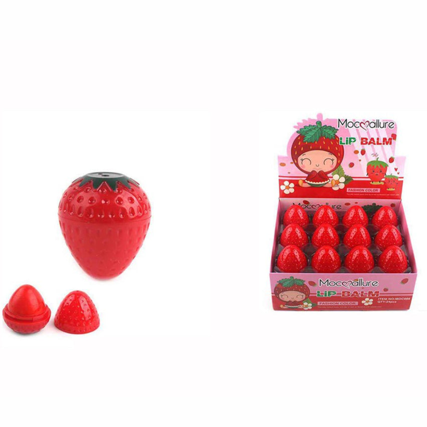 Cute Strawberry Lip Bam (MOC666) W - A - 01 - TRUECOLOR WHOLESALE