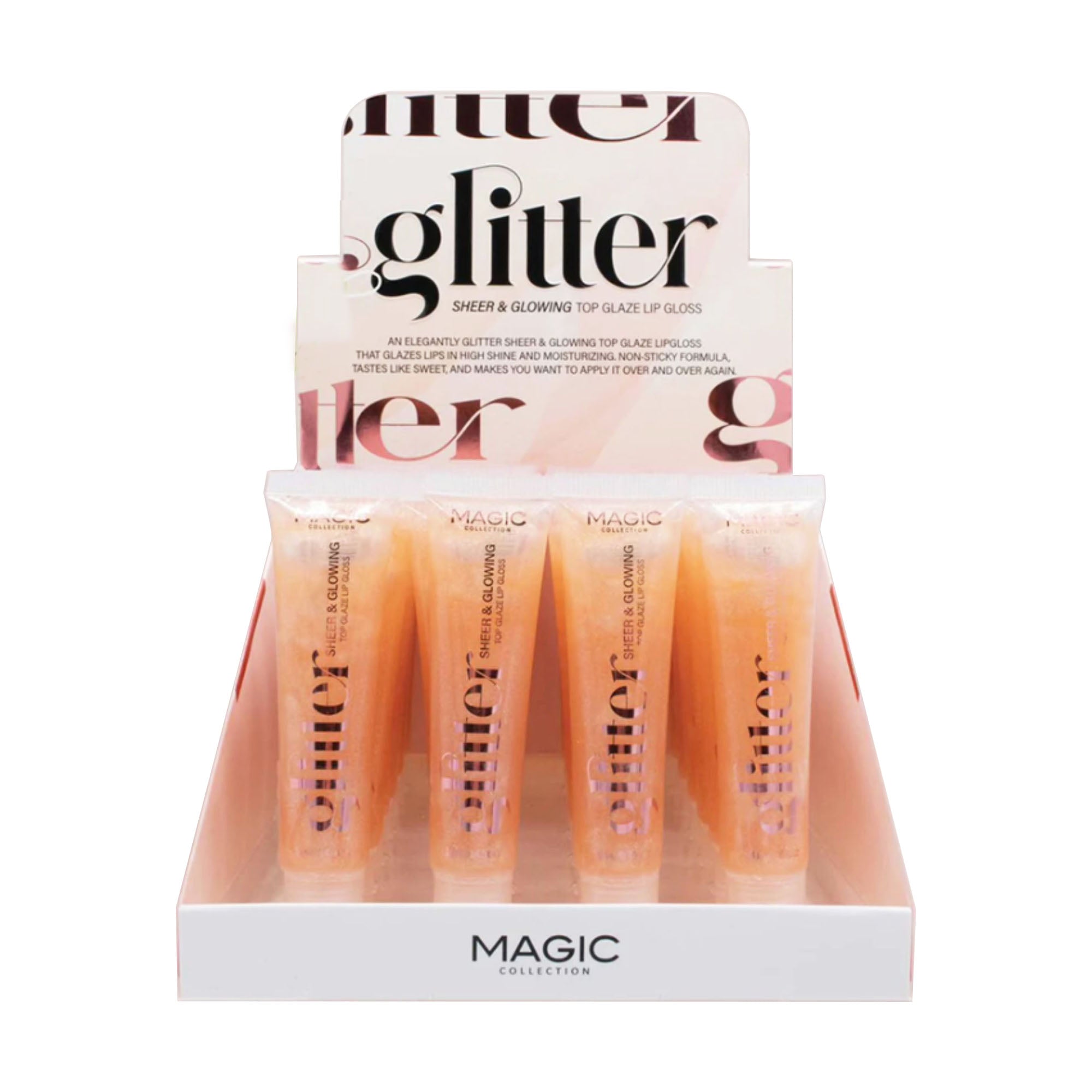 Magic - Glitter Sheer & Glowing Top Glaze Lip Gloss - TRUECOLOR WHOLESALE