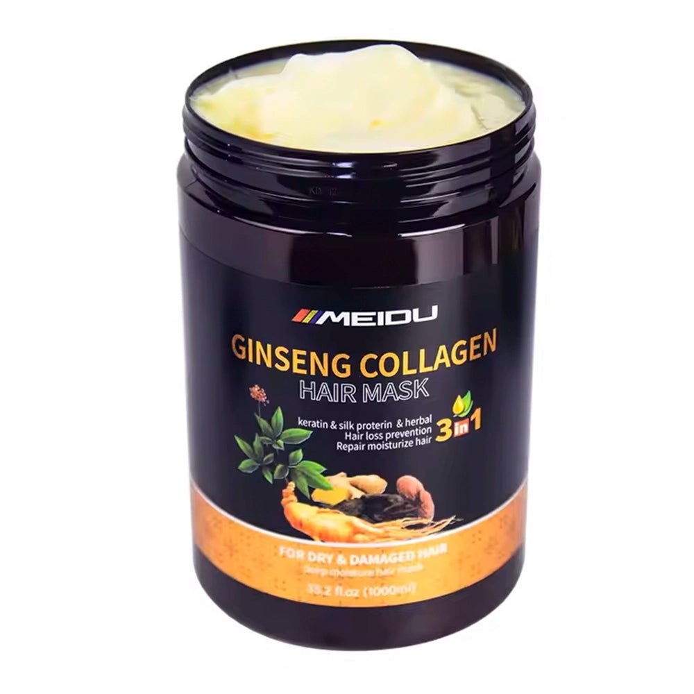 Meidu Ginseng Collagen Hair Mask – Deep Repair & Shine Booster Treatment - TRUECOLOR WHOLESALE