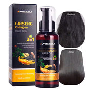 Meidu Ginseng Collagen Hair Oil – Lightweight Hair Serum for Shine & Strength - TRUECOLOR WHOLESALE
