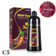 Meidu 3 - in - 1 Wine Red Hair Dye Shampoo – Quick Color, Herbal Formula & Shine - TRUECOLOR WHOLESALE