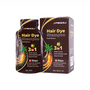 Meidu 3 - in - 1 Dark Brown Hair Dye Shampoo – 30ml Travel Size | Fast Herbal Color - TRUECOLOR WHOLESALE