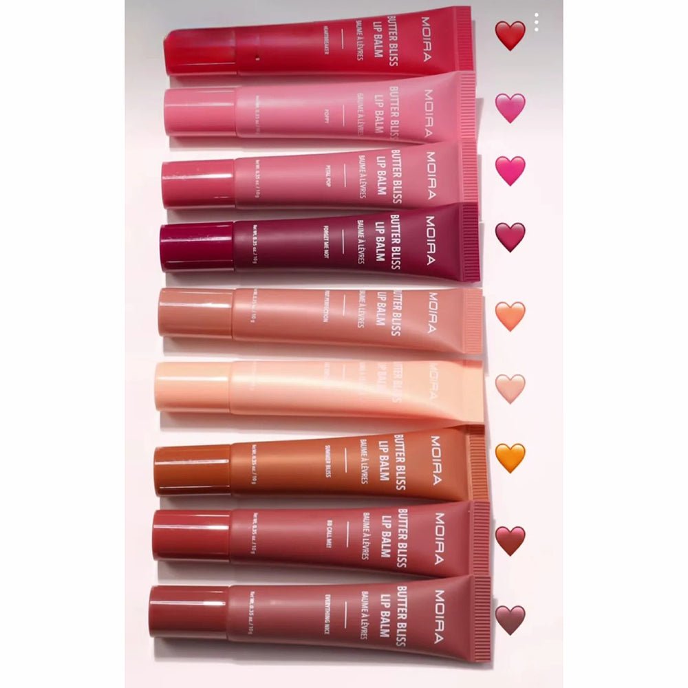 Moira Makeup Display Butter Bliss Lip Balm (01 - 09) - TRUECOLOR WHOLESALE